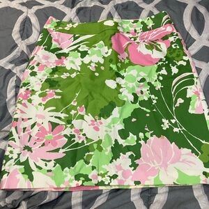 Talbots Green Pink A-Line Mini Skirt Resort Wear